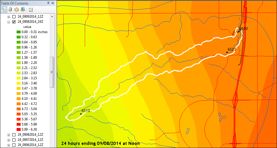 Local Gage-adjusted Rain Map