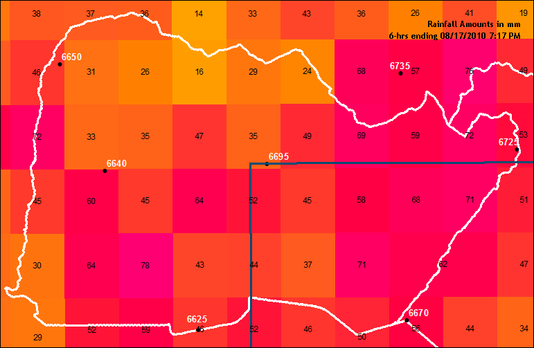 6-hr Rainfall Map