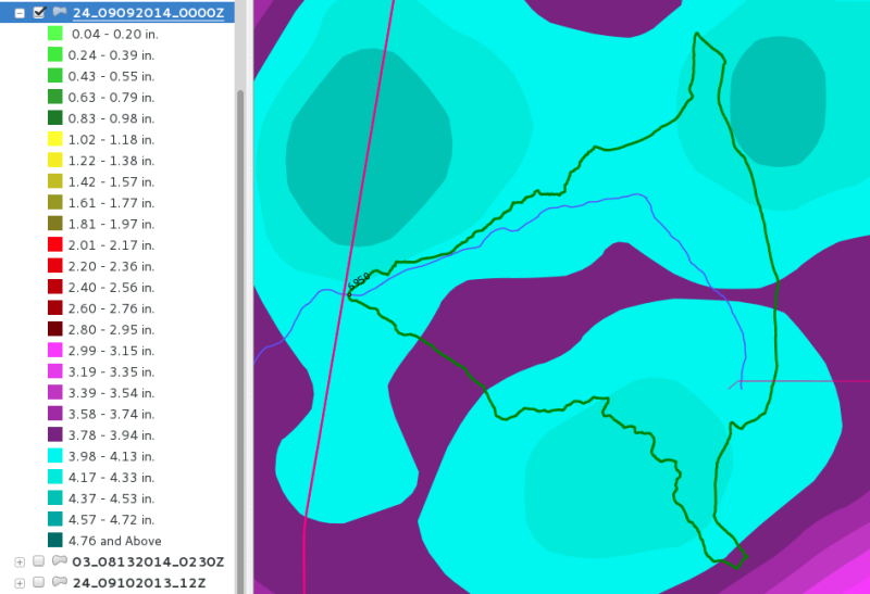Rainbow Wash Rain Map